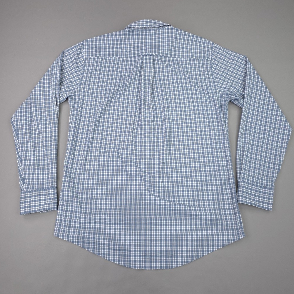 Onward Reserve Shirt Mens XL Blue Plaid Tailored Fit Performance Button Down - Picture 10 of 15